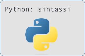Python, sintassi base